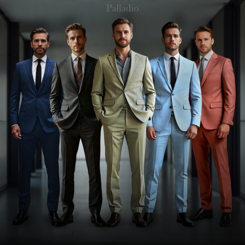 Setelan Jas Pengantin Polos Jas Dan Celana Warna Lilac - Blue Frozen - Baby Blue - Hijau Sage - Tera