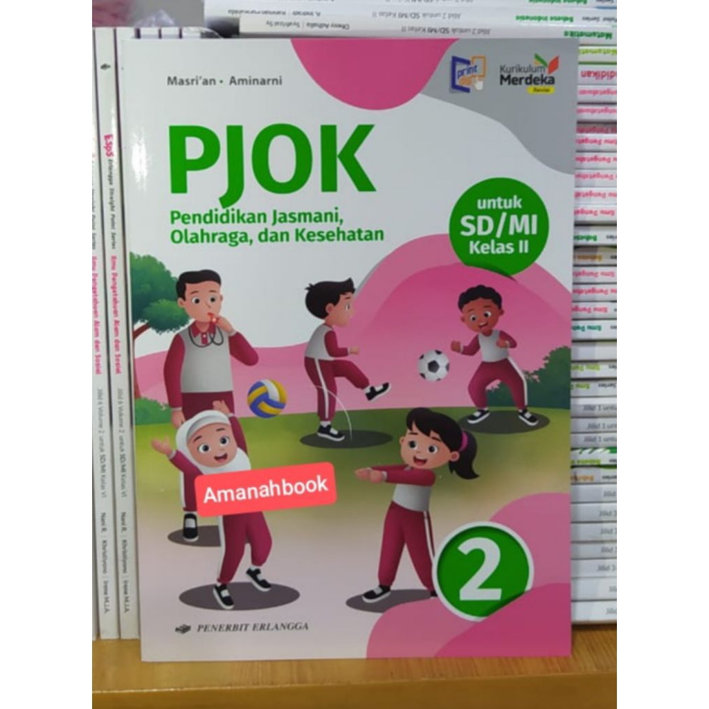 Buku PJOK SD Kelas 2 Kurikulum Merdeka Erlangga Revisi