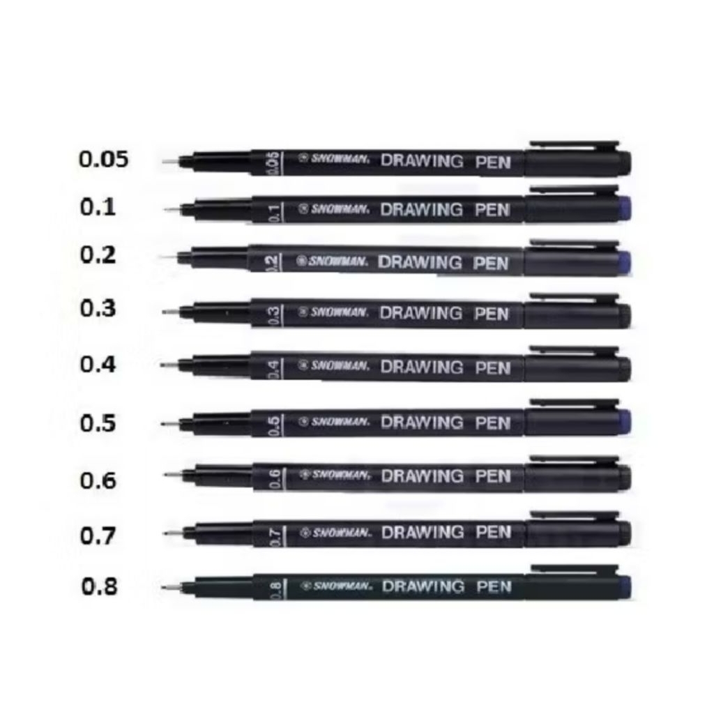 

Snowman Drawing Pen Spidol Drawing Pen Snowman 0.05 mm - 1.0 mm