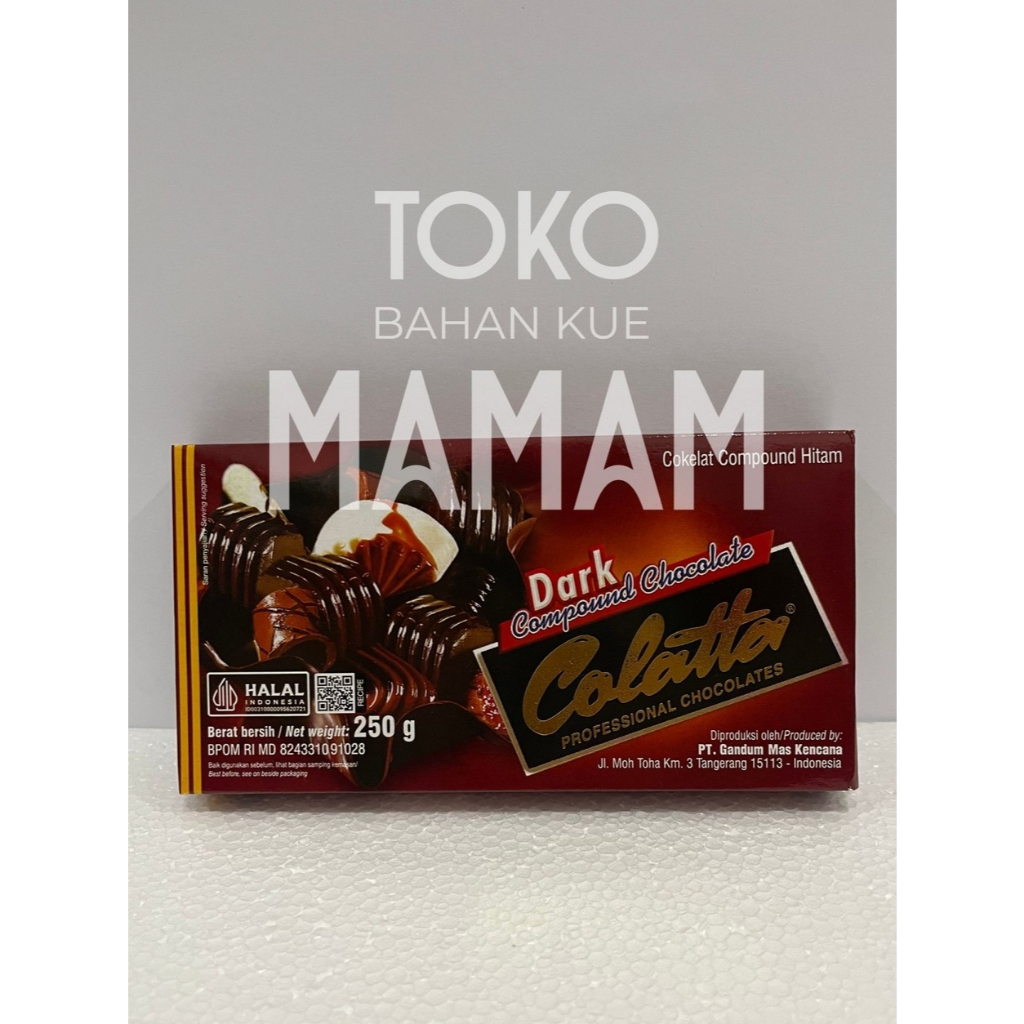 

Colatta Dark Compound 250gr – Cokelat Compound untuk Baking, Cake & Dessert