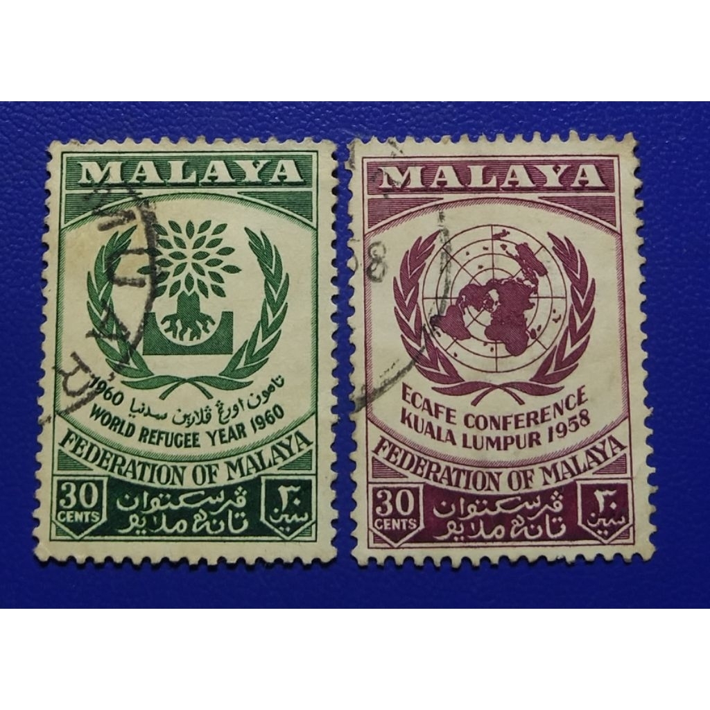 

Prangko Lawas LN MALAYA 2 Keping Langka Thn 1960