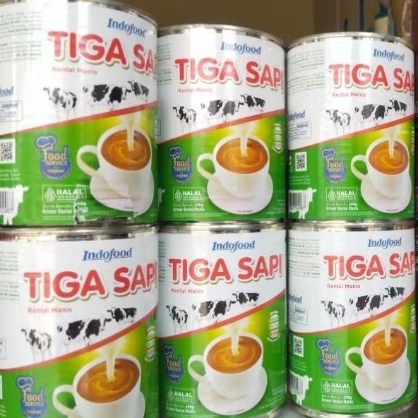 

SKM Tiga sapi 490gr / Susu kental manis
