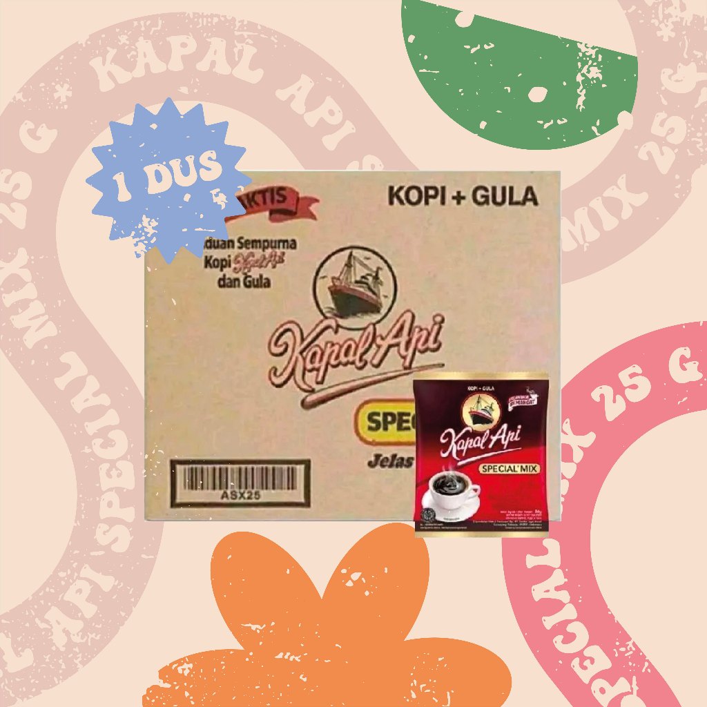 

Kopi Kapal Api Spesial Mix 1 dus isi 120 sachet [ READY STOK LANGSUNG KIRIM]
