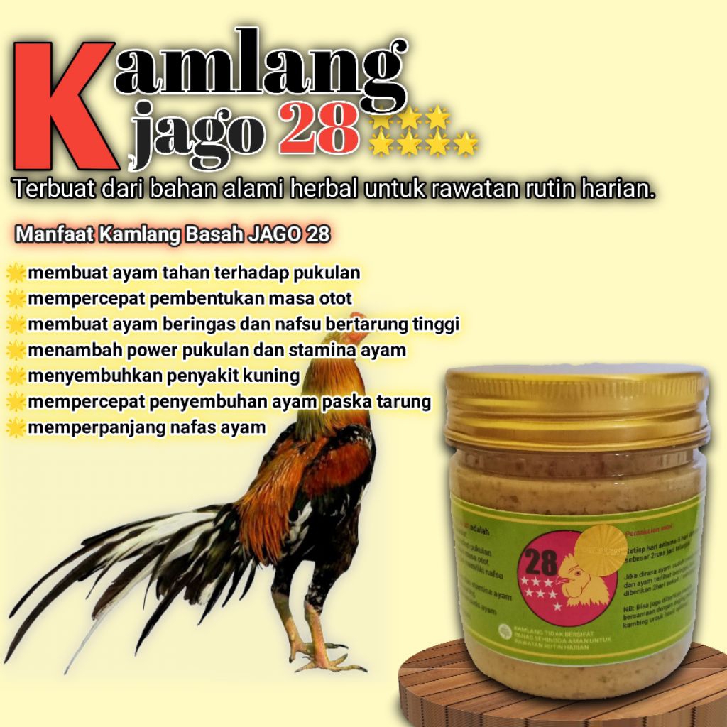 Kamlang Basah Jamu Ayam Aduan untuk segala jenis ayam