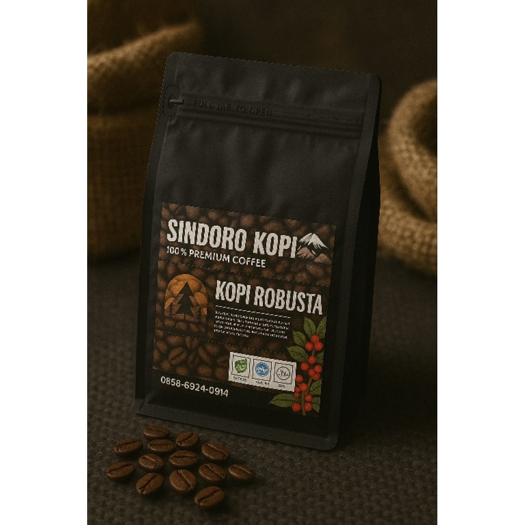 

Kopi Robusta Natural Sindoro Kopi Temanggung 100gr