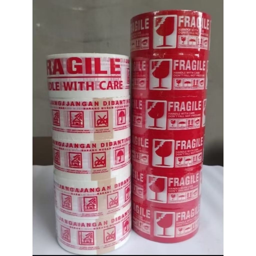 

Plakban Lakban isolasi FRAGILE 48 mm 90 yard