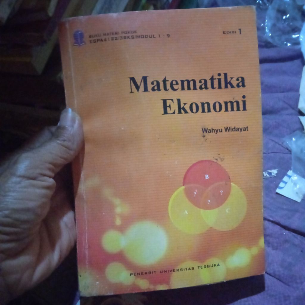 buku Matematika Ekonomi 1, buku original jadul
