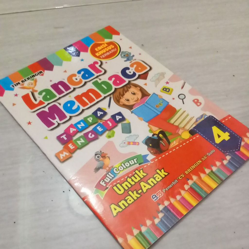 Buku anak tk LANCAR MEMBACA jilid 4