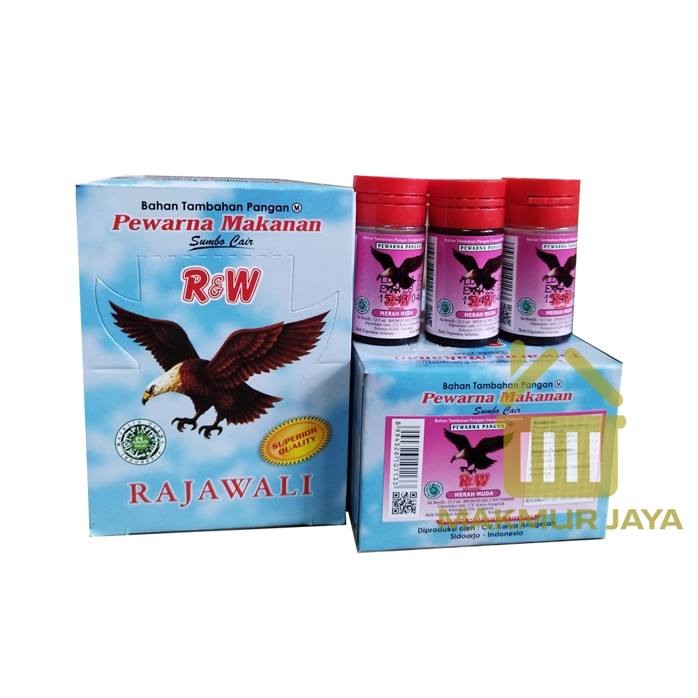 

Pewarna Makanan Minuman dan Kue RAJAWALI R&W - MERAH MUDA - 1 kotak isi 12 btl 12,5 ml