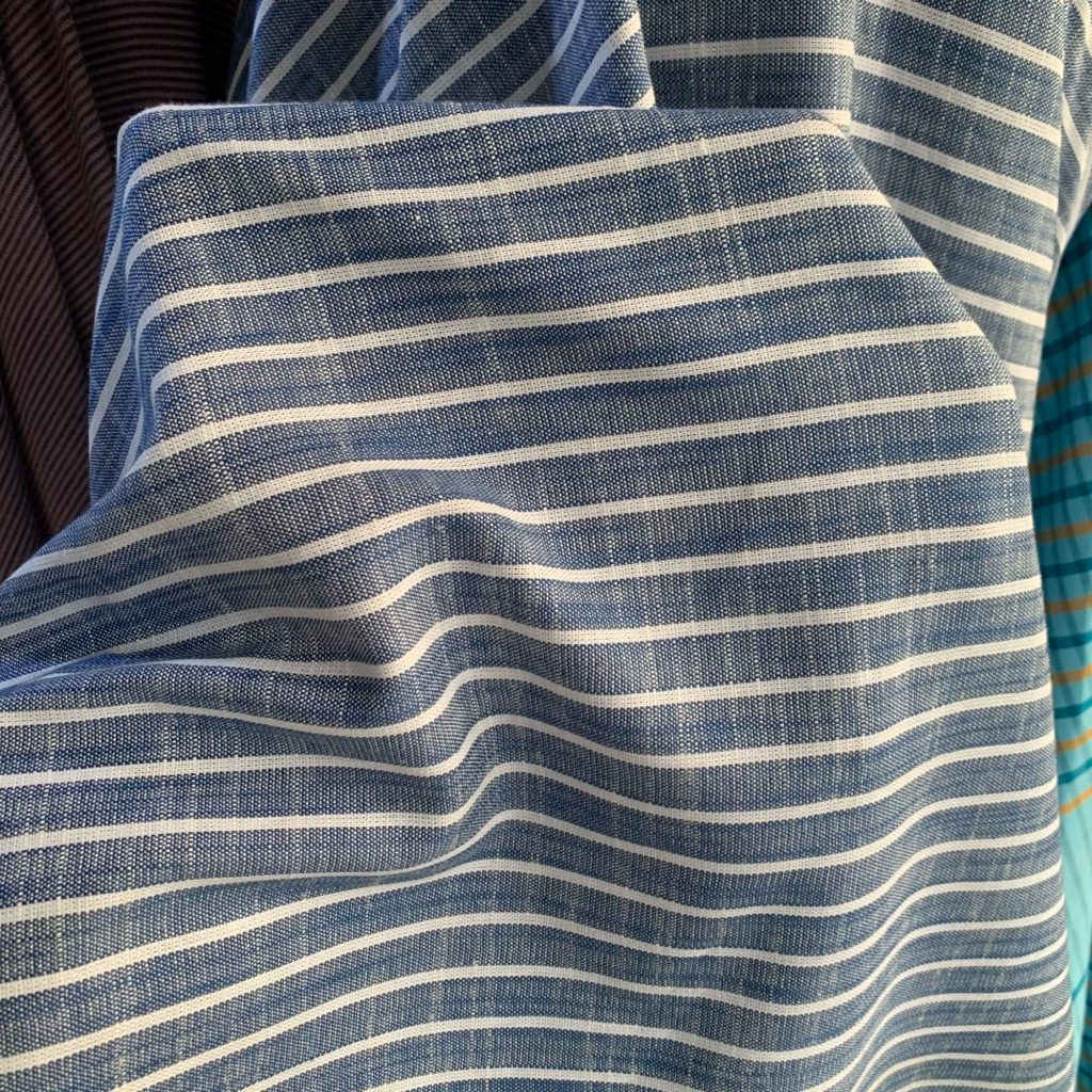 kain linen - kain linen motif - kain linen salur motif - kain linen premium