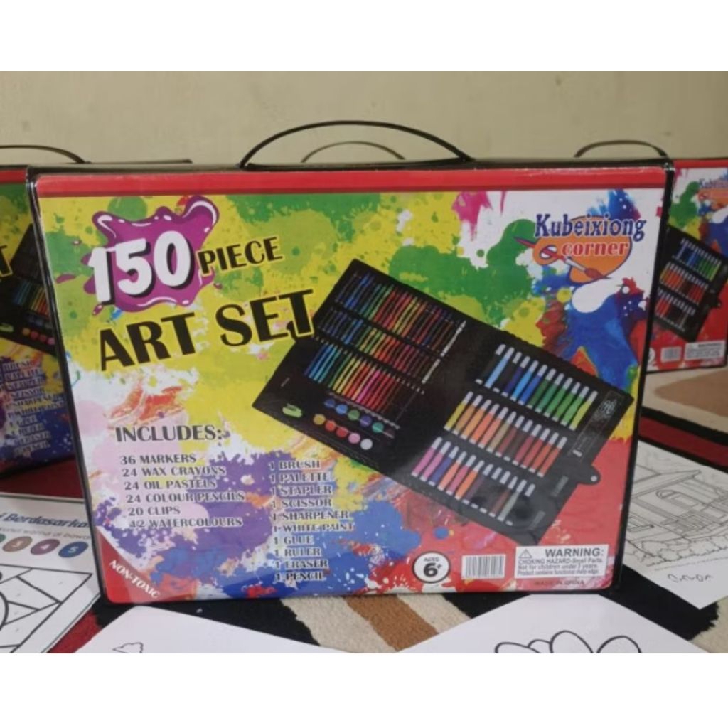 

150 pcs drawing art + bonus 10 drawing book