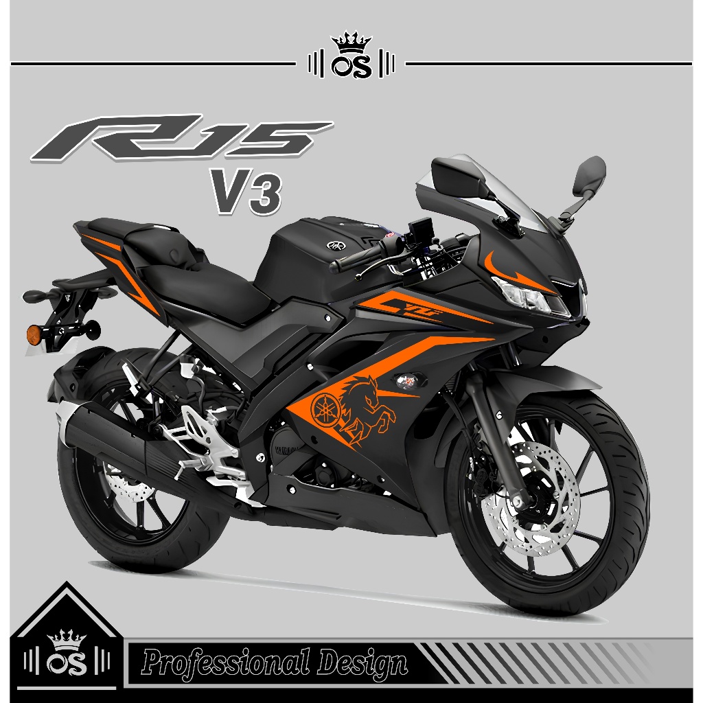 STRIPING R15 V3 / MTF 48 / STIKER CUTTING / STIKER MOTOR R15 / STIKER YAMAHA R15 V3/ STIKER / SIMPLE