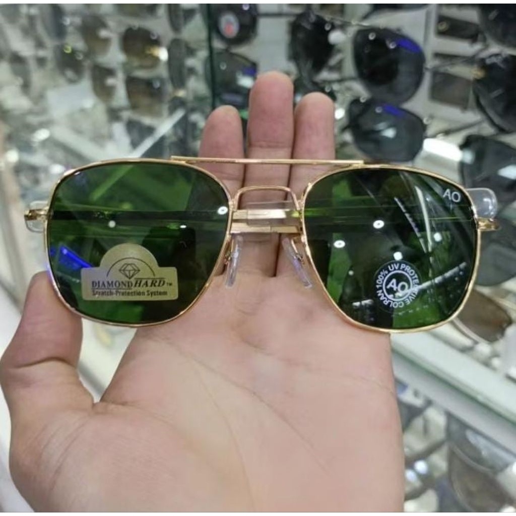 kacamata hitam pria kaca asli kacamata AO pria