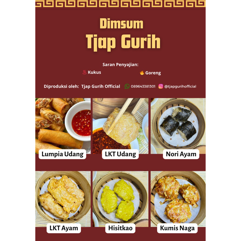 

Dimsum Frozen variasi Kukus & Goreng dengan Chili Oil