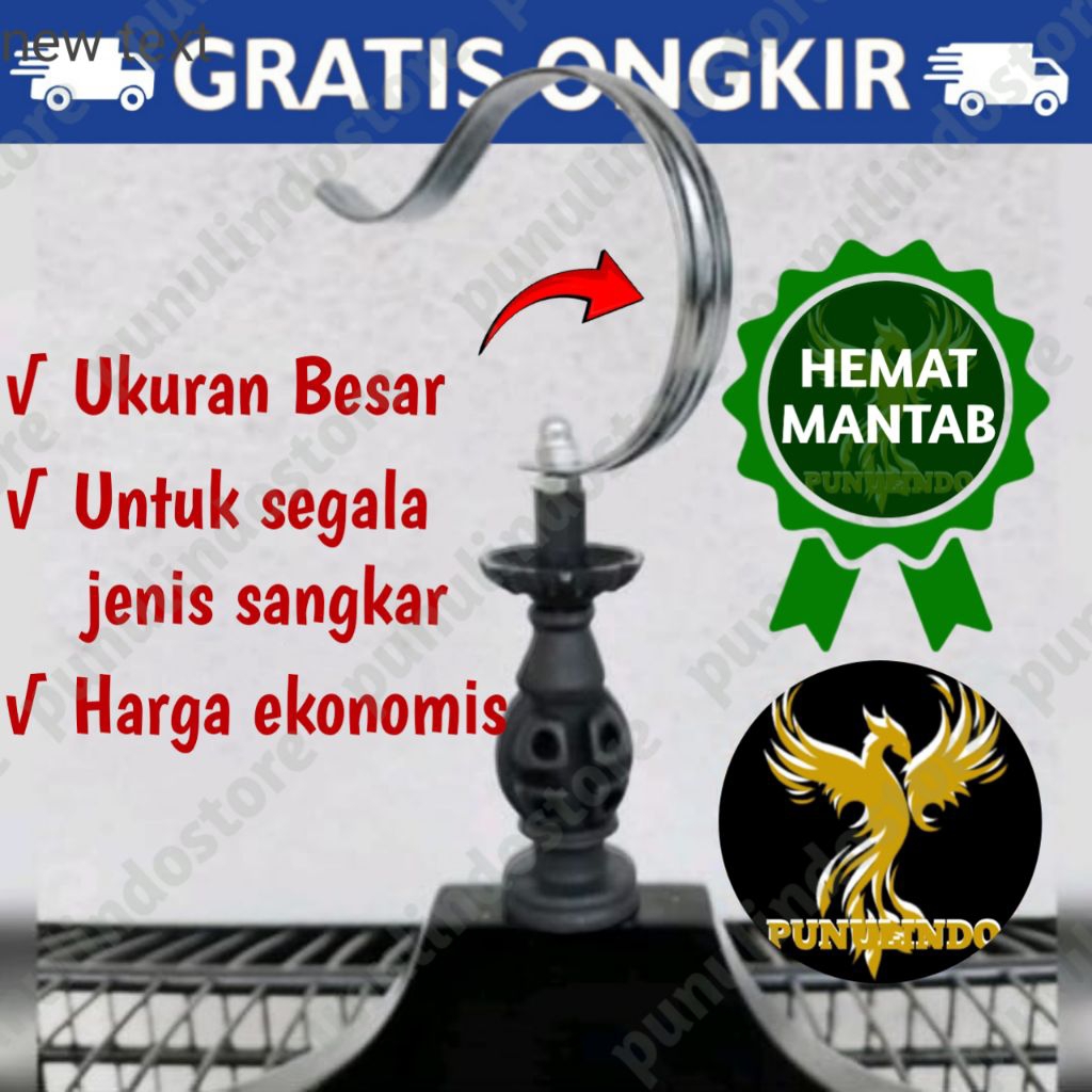 Gantungan Sangkar Burung Cenlung Besar Motif Polos Cantolan Sangkar Hemat Min 15 Pcs