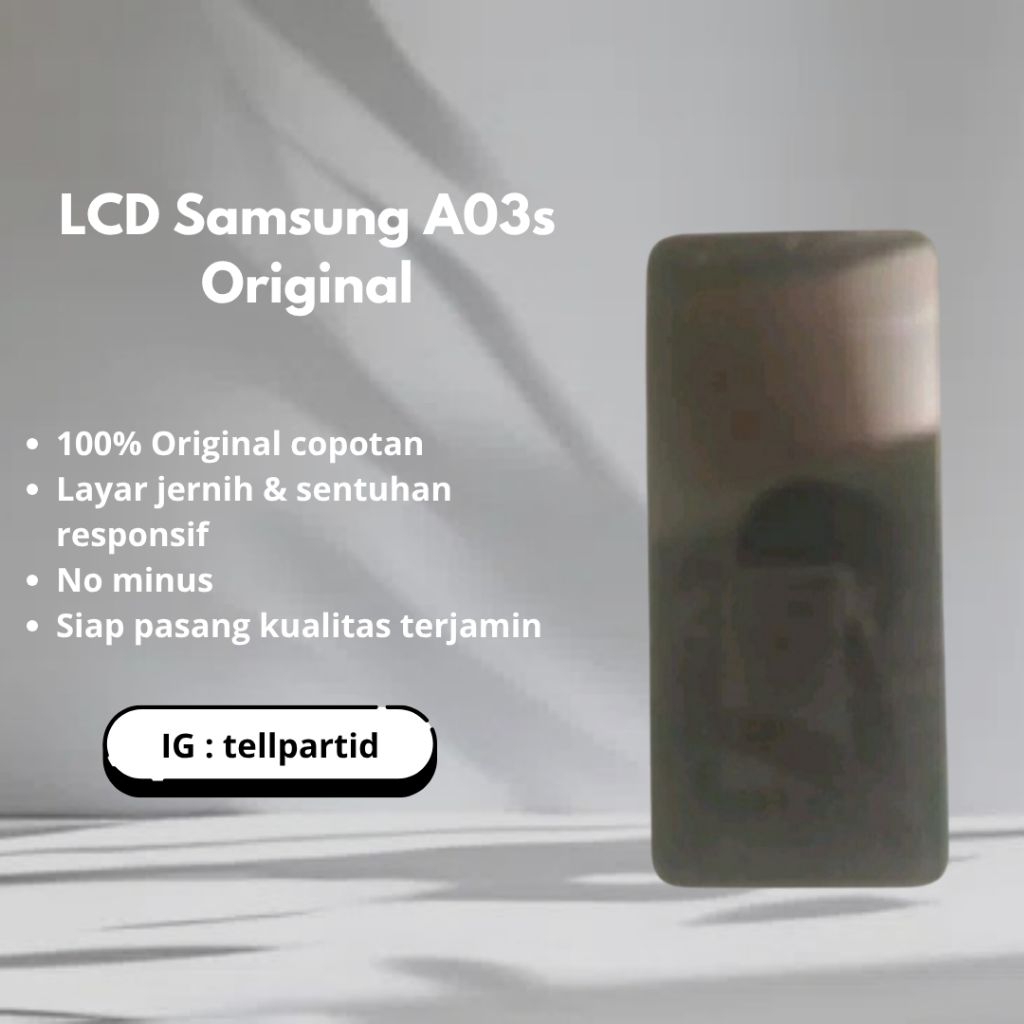 LCD Samsung A03s Original Copotan
