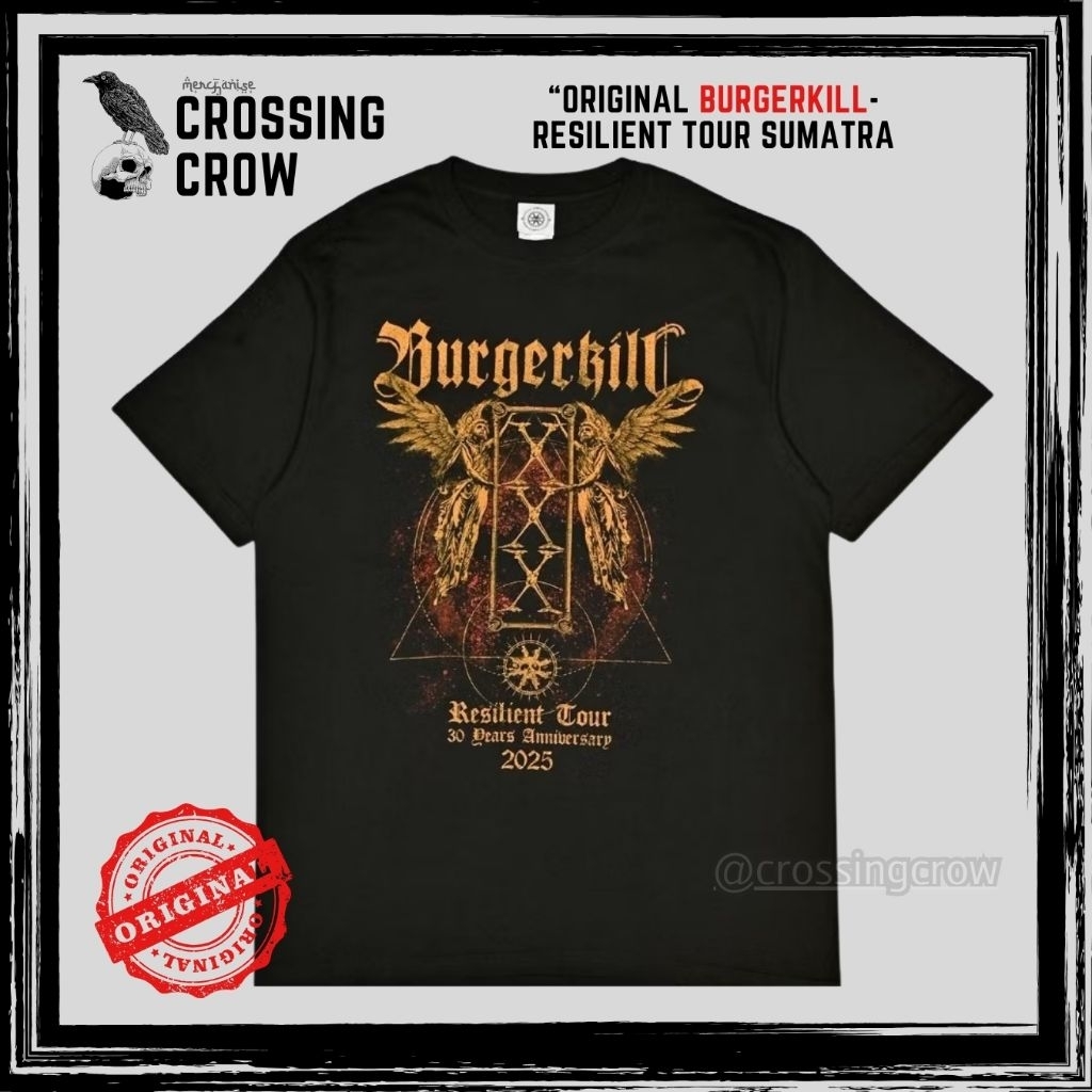 T shirt Burgerkill Original Resilient Tour Sumatra