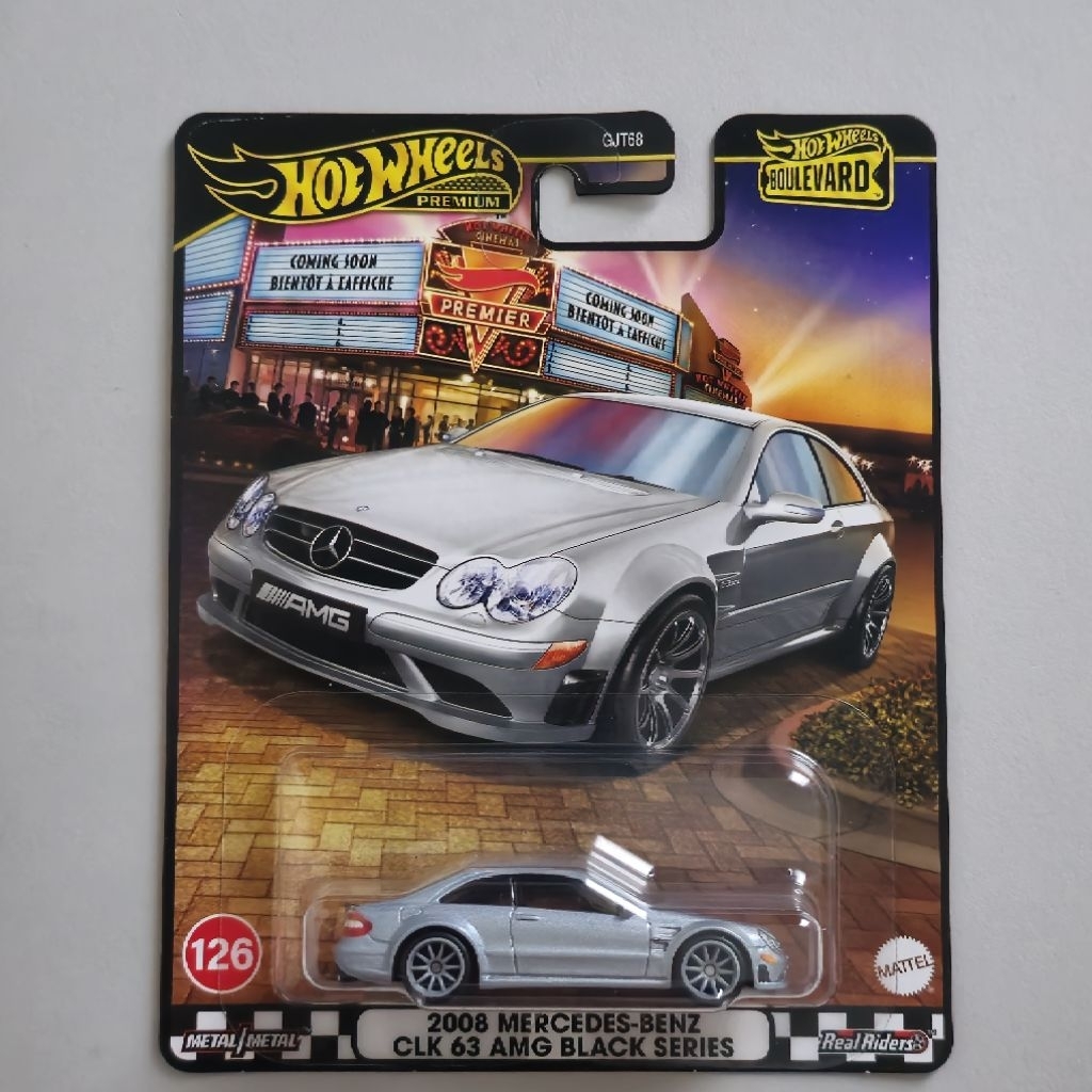 Hot Wheels Premium Boulevard 2008 Mercedes-Benz CLK 63 AMG Black Series