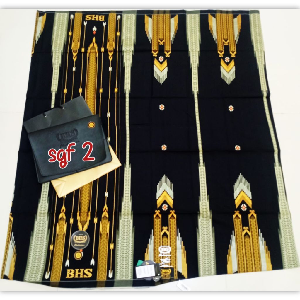 SARUNG BHS MASTERPIECE SGF GOLD HITAM EMAS
