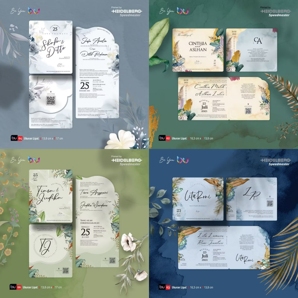 UNDANGAN PERNIKAHAN LIPAT 2 PREMIUM DESAIN KEKINIAN