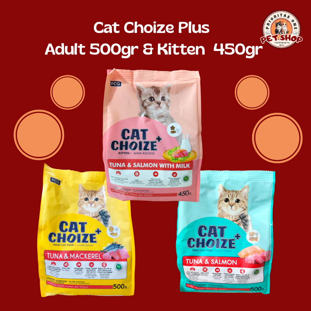 Cat Choize PLUS Adult 500gr dan Kitten 450gr