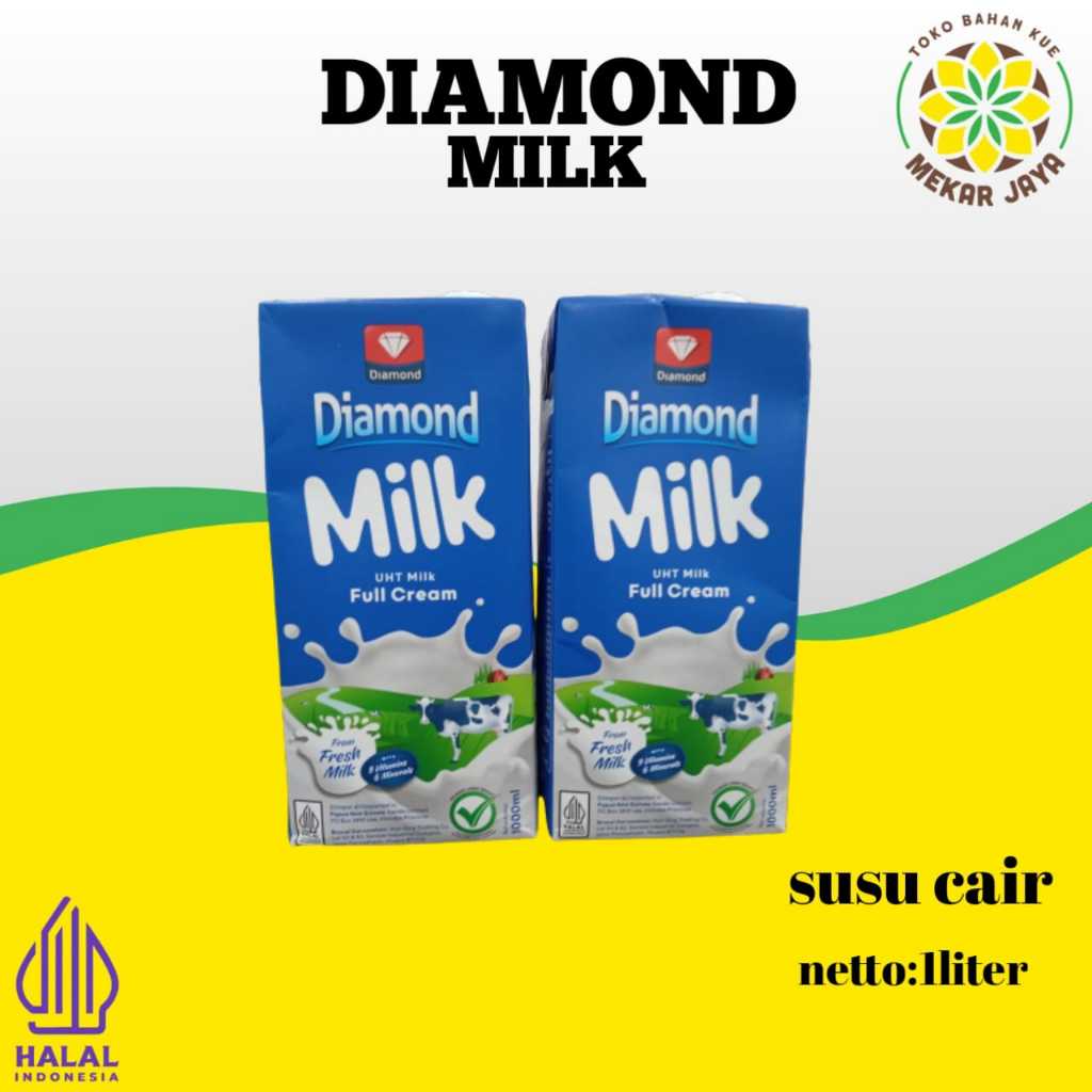 

Diamond Susu Full Cream UHT / Diamond UHT 1L