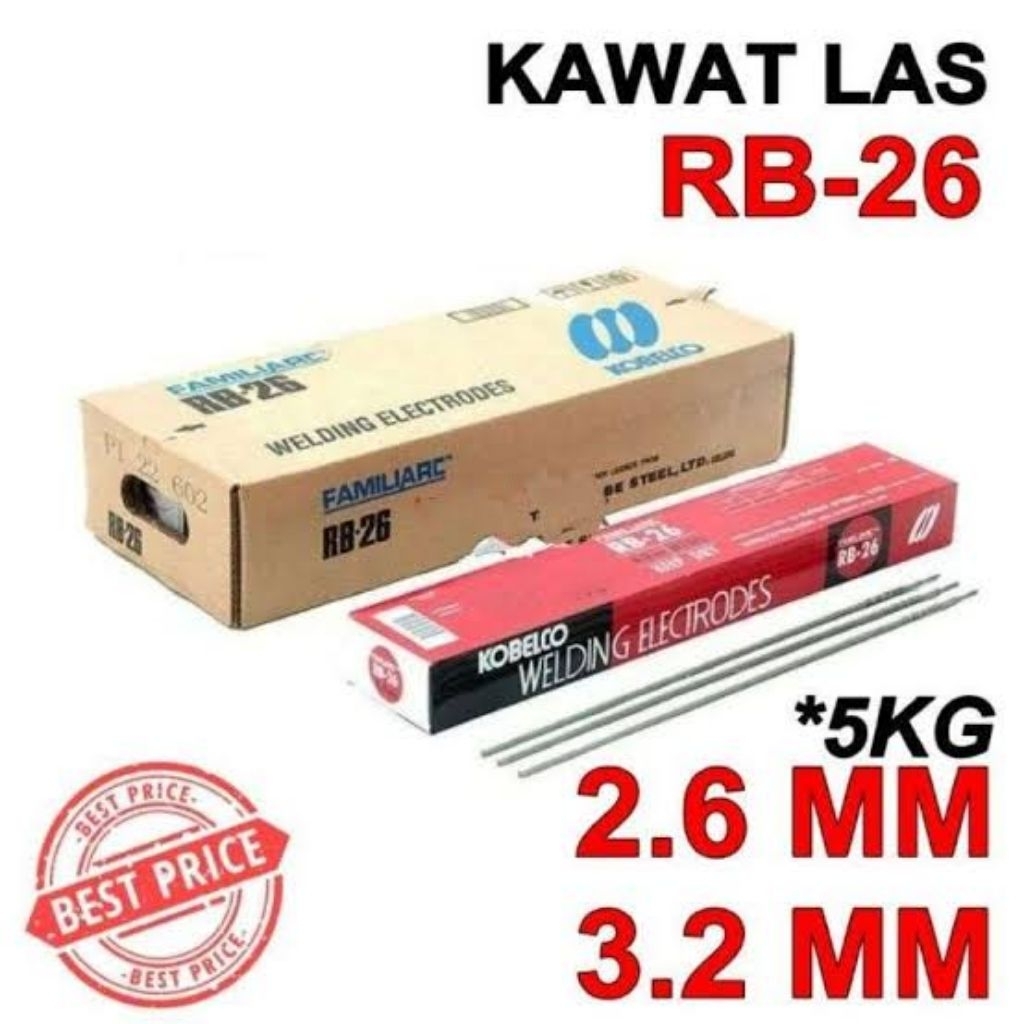 KAWAT LAS KOBELCO RB26 2.6MM 5KG
