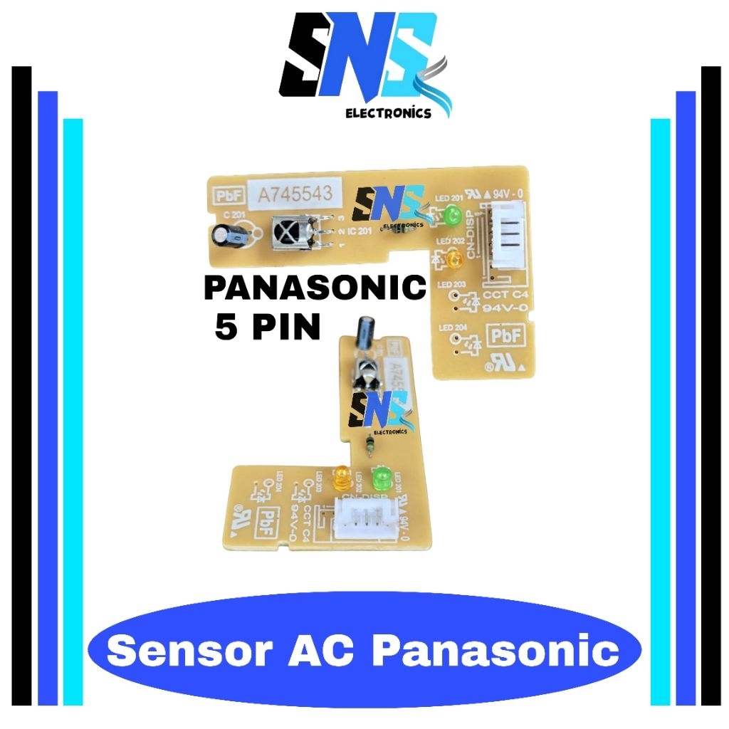 PCB sensor AC panasonic soket 5 pin A745543 - Receiver AC panasonic kabel 5 A 745543 - Modul sensor 