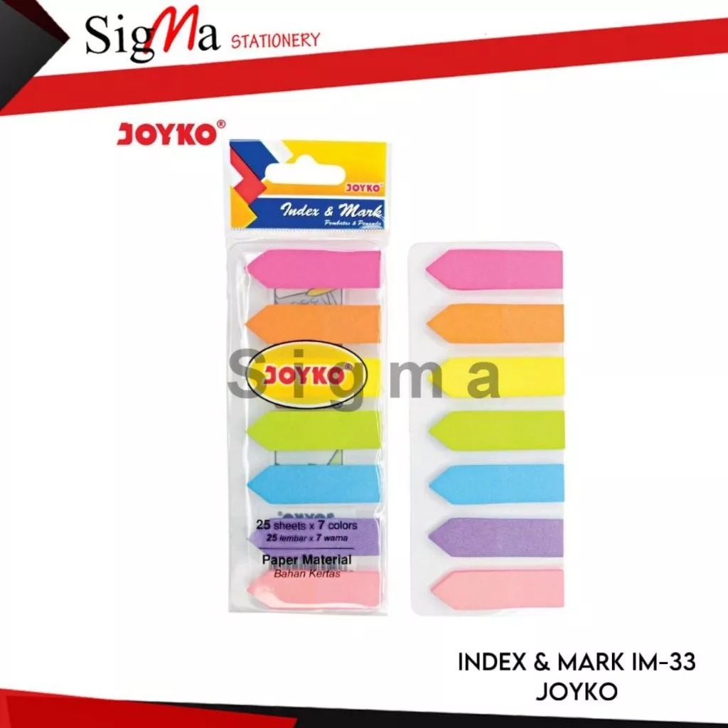 

[ 1 PAK 30 SET ] Joyko Index & Mark / Penanda Kertas / Penanda Halaman / Panah Kertas / Tempelan Panah IM-33