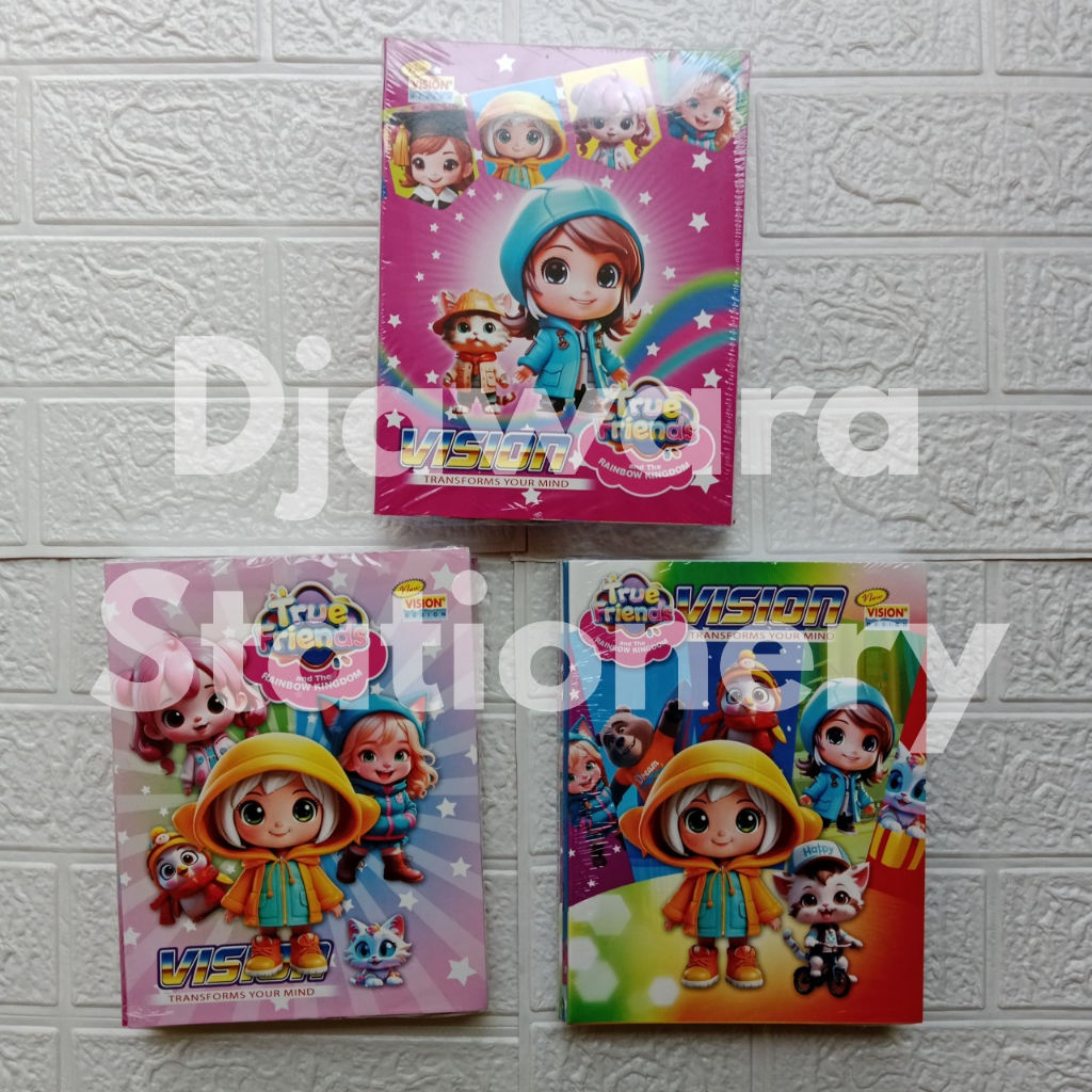 

SATU PACK (10 PCS) Buku Tulis Vision 38 Lembar