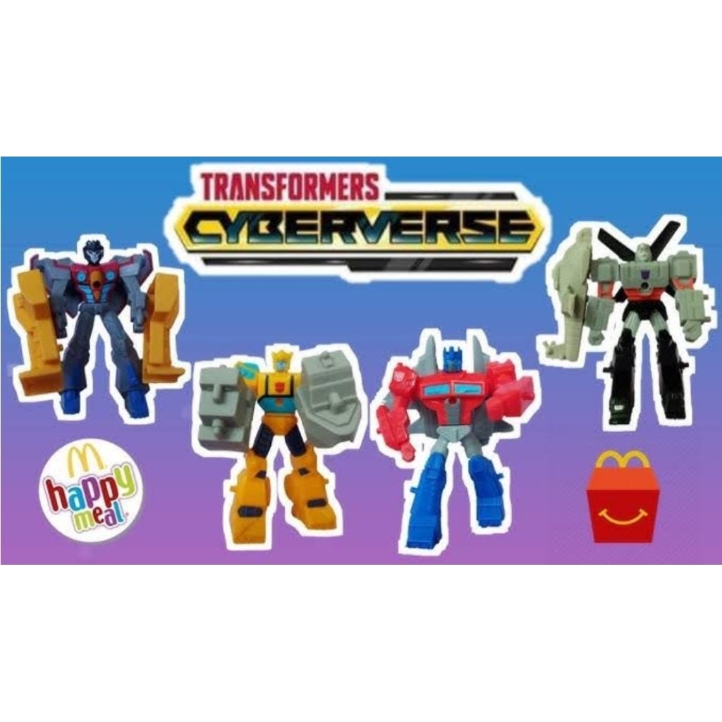 Mainan Happy Meal McD Transformers Cyberverse