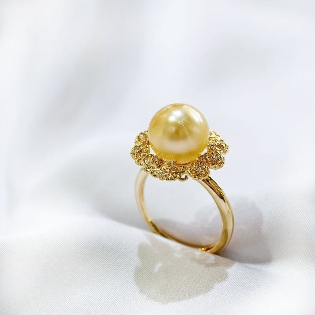 Golden Pearl Ring/ Cincin Mutiara Laut/ Cincin Mutiara Laut Gold