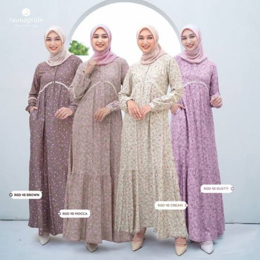 RGD 45 Gamis wanita cantik elegan mewah dan simple