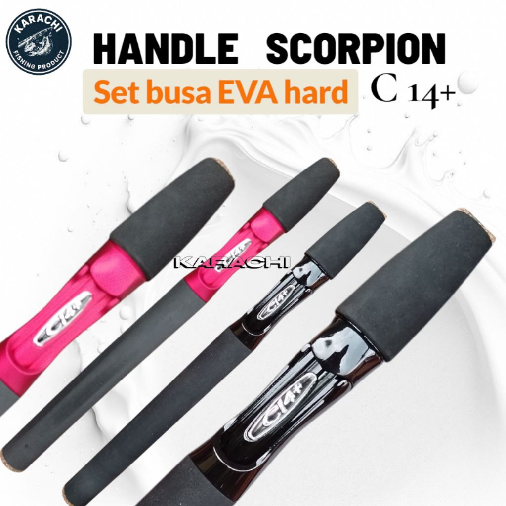 handle SET reel seat scorpion C14 +busa EVA hard / handle joran C14+ SET busa EVA