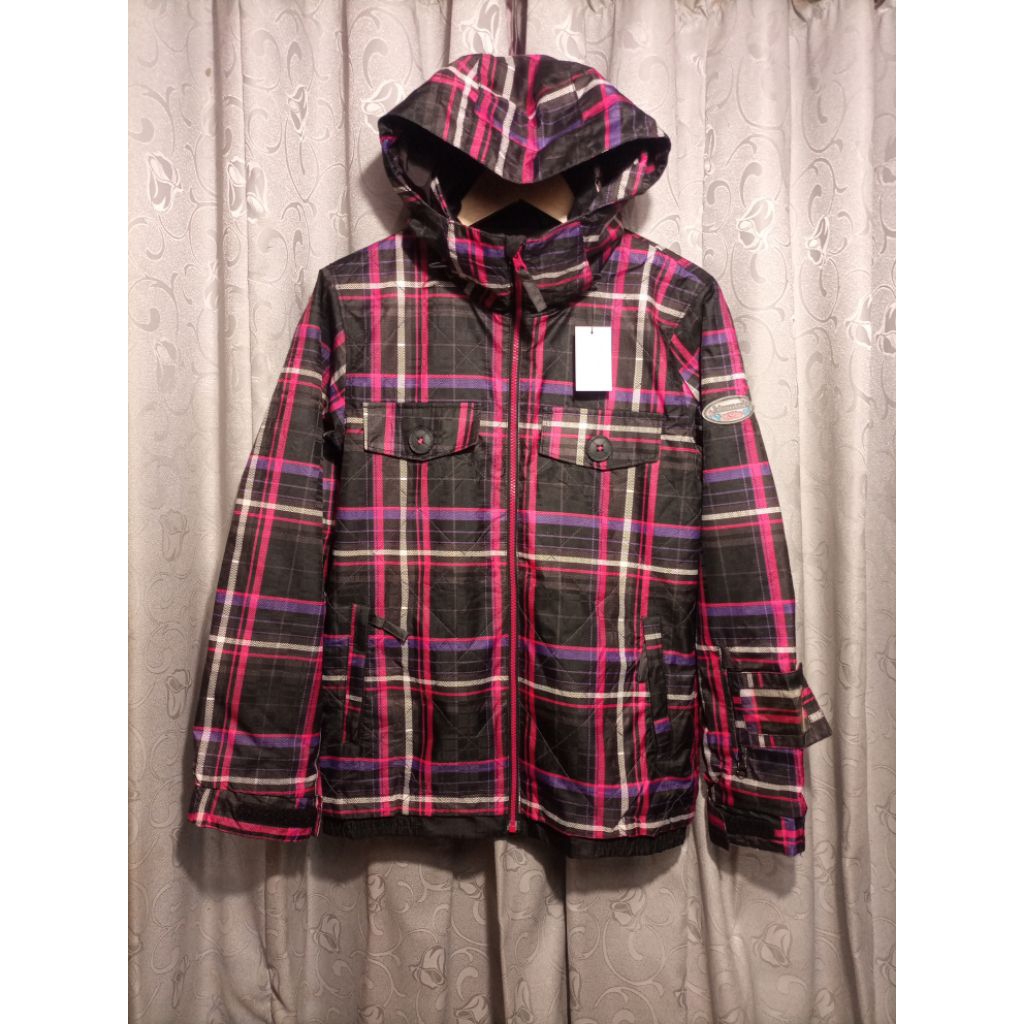 Jaket Snowboard K*ssmark Tartan Waterproof_Size L_Like New