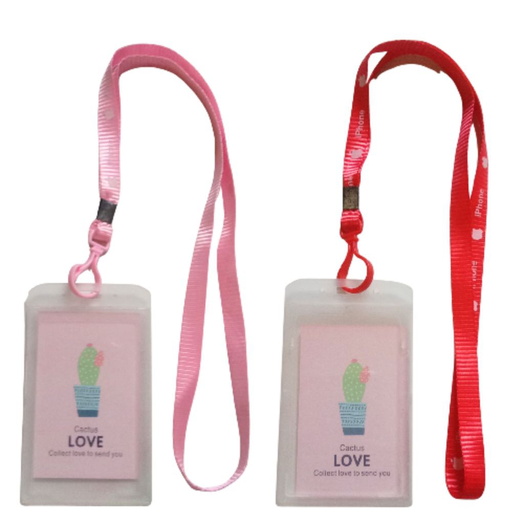 

[YOBANA] ID CARD NAME TAG CARD HOLDER TANDA PENGENAL GANTUNG DENGAN TALI MOTIF IPHONE BERAGAM WARNA