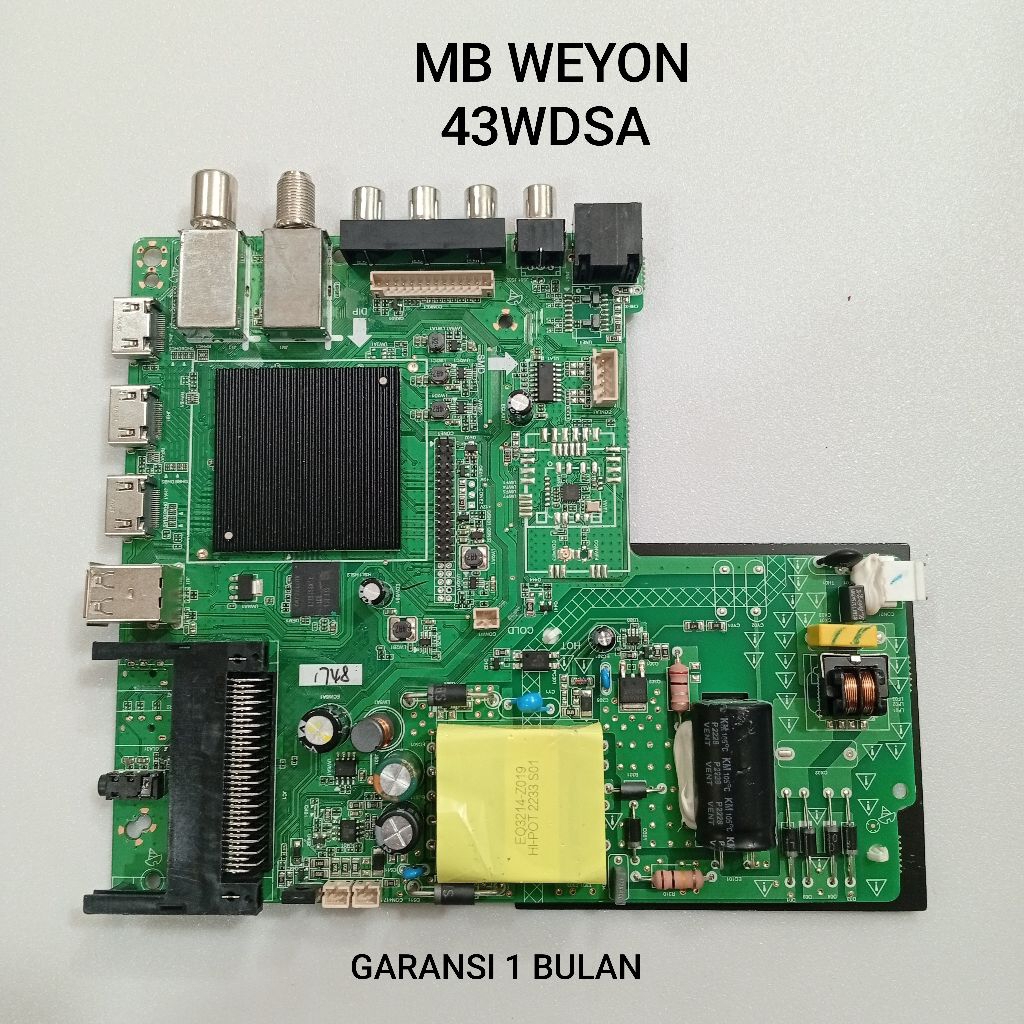 MAINBOARD TV WEYON 43WDSA - MB - MOTHERBOARD - MOBO - MODUL - MESIN TV WEYON
