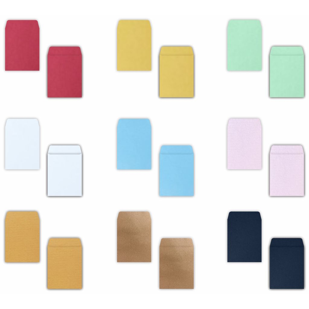 

(ISI 10) Amplop Uang kecil pendek Aesthetic Merah Hitam Coklat dll.Angpao Imlek,amplop uang elegant polos