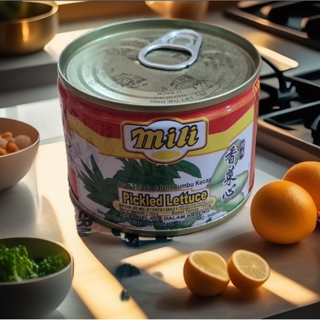 

Mili Pickled Lettuce acar selada kaleng 113g