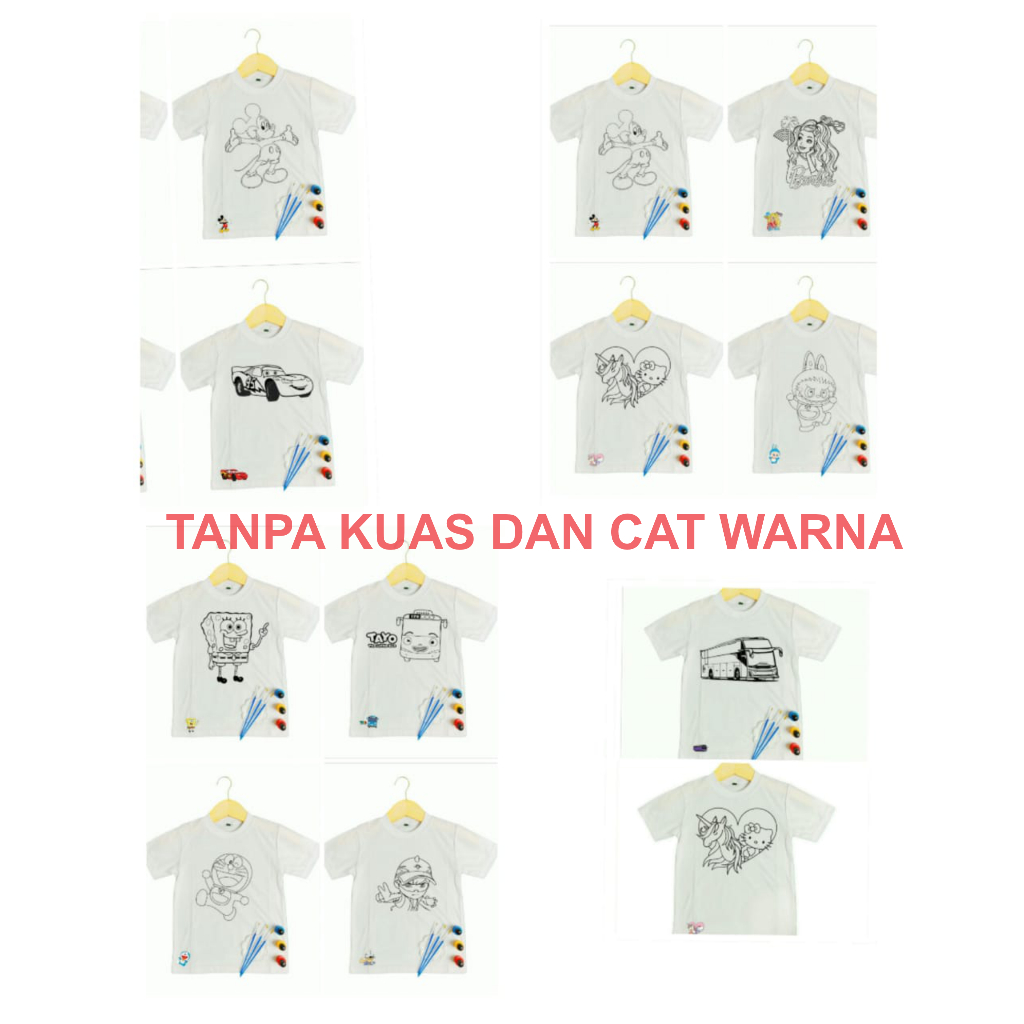 

Elmaliex Kaos Mewarnai Anak | Kaos Lukis Anak Karakter | Kaos Anak Laki-Laki | Paket Fashion Anak