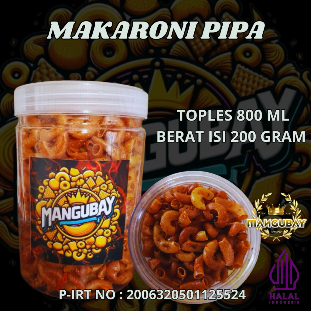 

Makroni Kemasan Toples Makanan Cemilan 200g