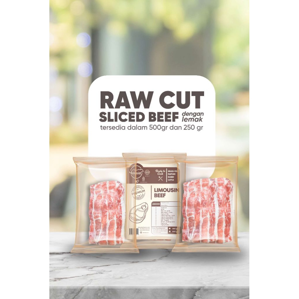 

Daging Sapi Slice dengan Lemak | Beef Slice with fat Grassfed Beef Lemooin | Sliced Beef with fat