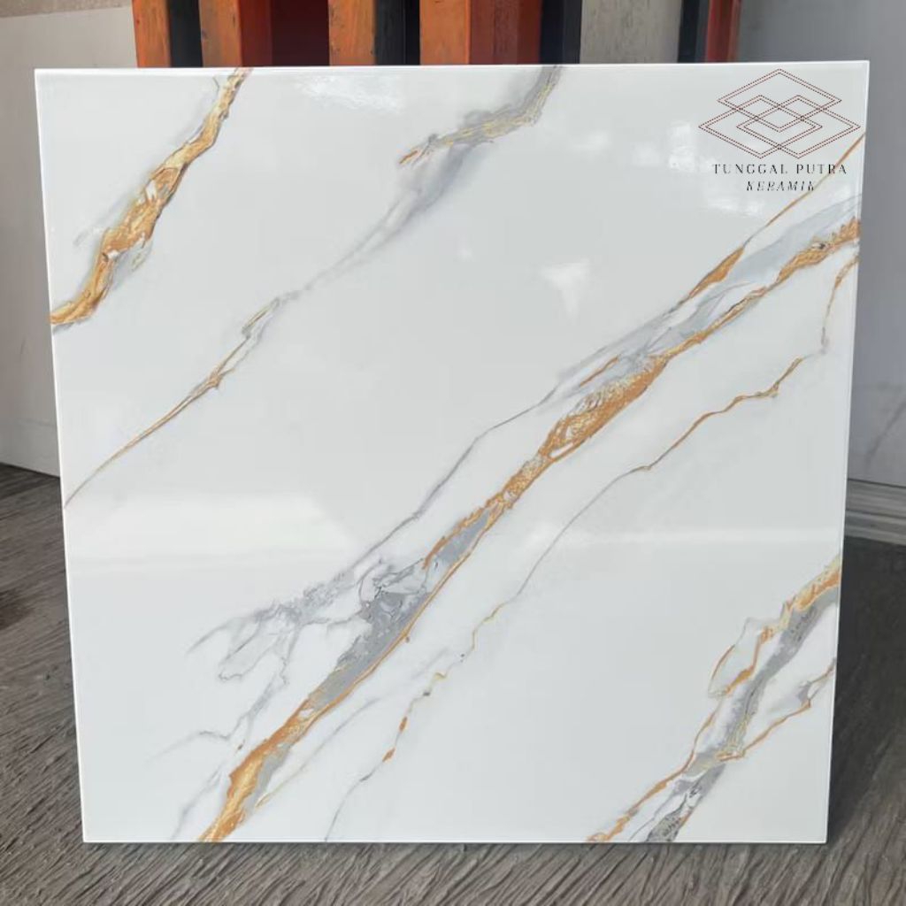 Keramik Lantai 50x50 Felora Gold | Asia tile | Glossy