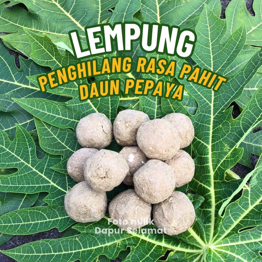 

Lempung (6 butir) Penghilang Rasa Pahit Daun Pepaya | Tumis Pepaya | Lempung Jawa Tengah