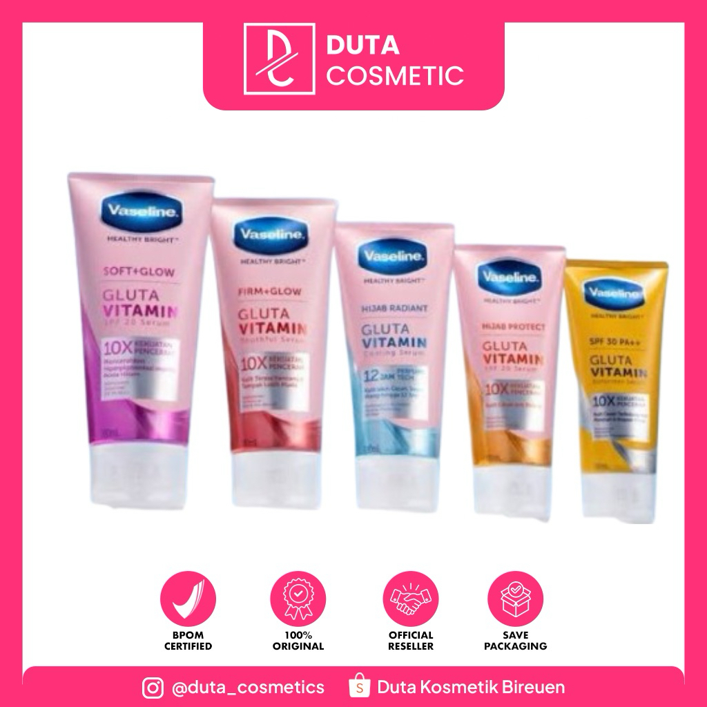 Vaseline Body Serum Gluta Vitamin 180ml-body Serum Vaseline