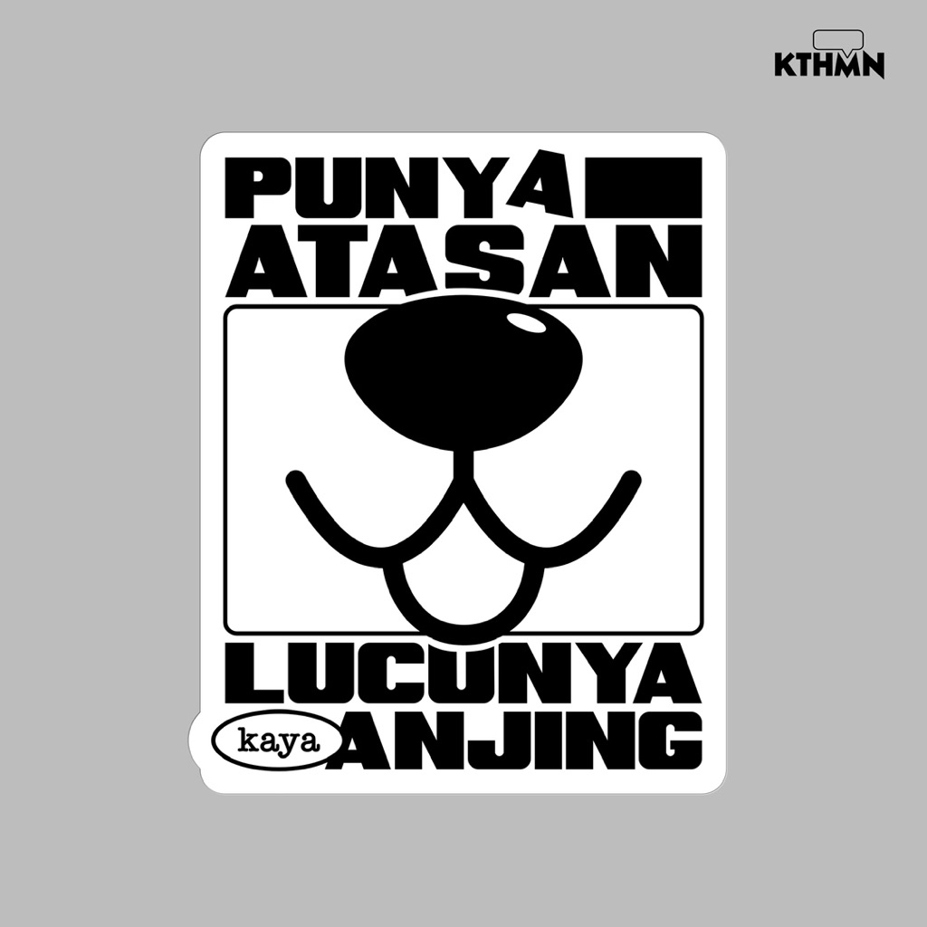 

Atasan Lucu (Monokrom) - Sticker | SS - 201