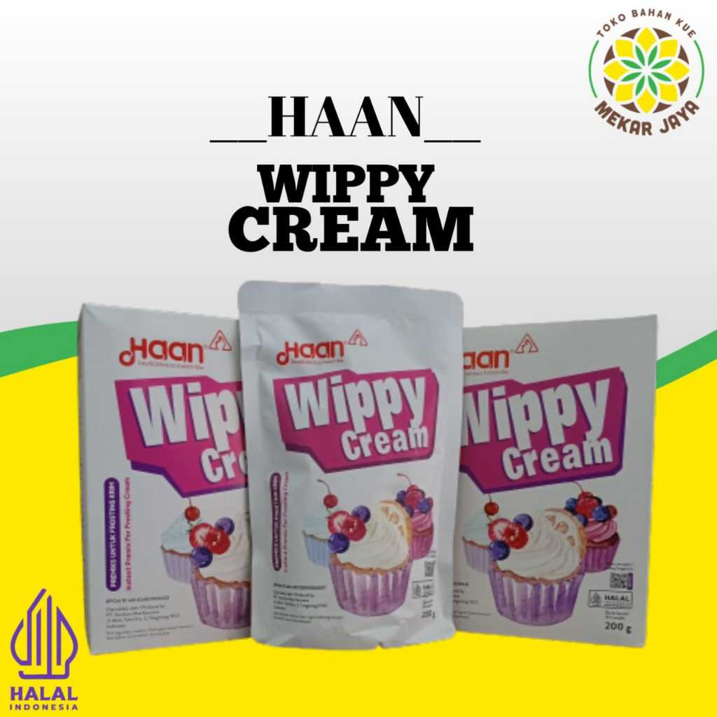 

Wippy / Whipping / Whip Cream 200gr, 400gr Haan / Haan Wippy Cream