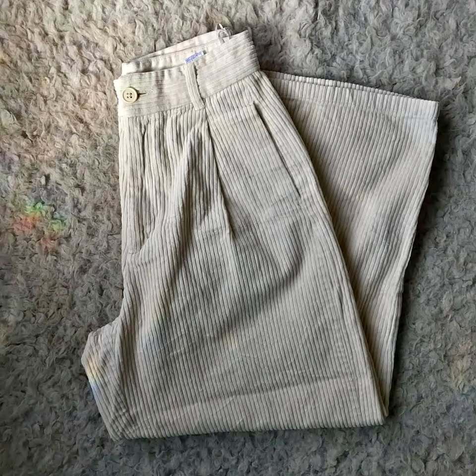 GU Corduroy Wide Leg Pants