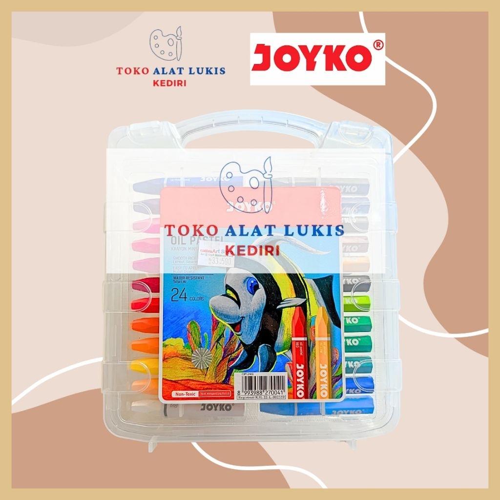 

[Alat Lukis Kediri] Crayon Joyko Oil Pastel 12 Warna & 24 Warna