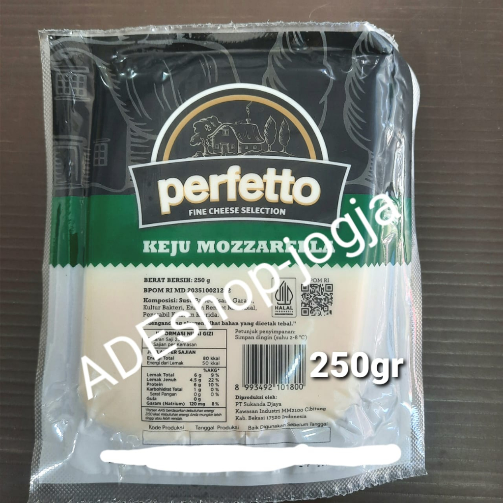 

keju mozarella perfectto 250 gr perfeto perfetto mozzarella cheese